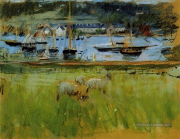 Berthe Morisot œuvres - Port dans le port de Fécamp Berthe Morisot